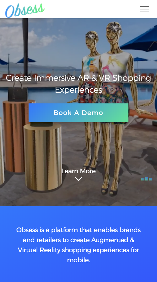 Obsess: Augmented Reality for Shopping screenshot 2
